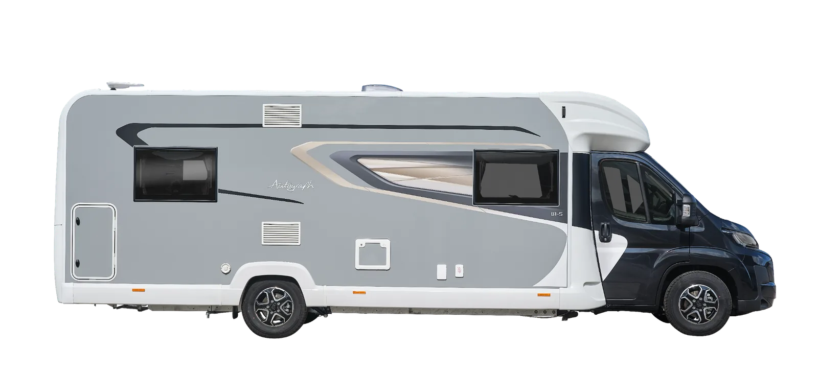 Bailey Autograph 81-5 six berth family motorhome offside exterior profile