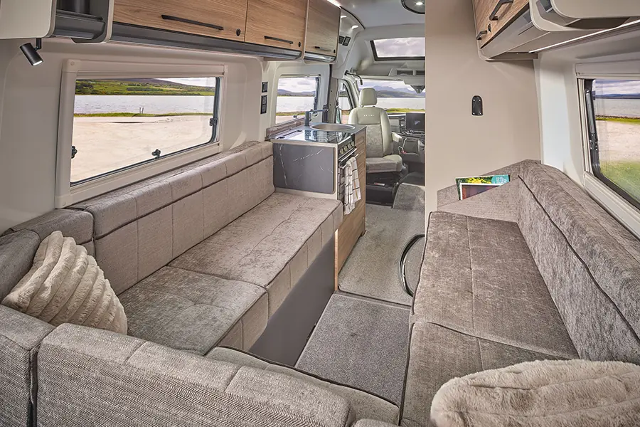 Bailey Endeavour B62 interior looking towards the cab