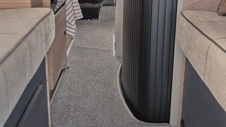 Bailey Endeavour B68 space-saving tambour door