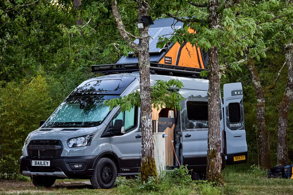 Bailey Endurance adventure campervan with roof tent