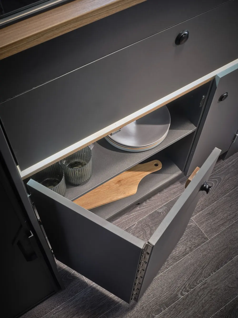 Bailey Endurance E65 undercounter kitchen storage