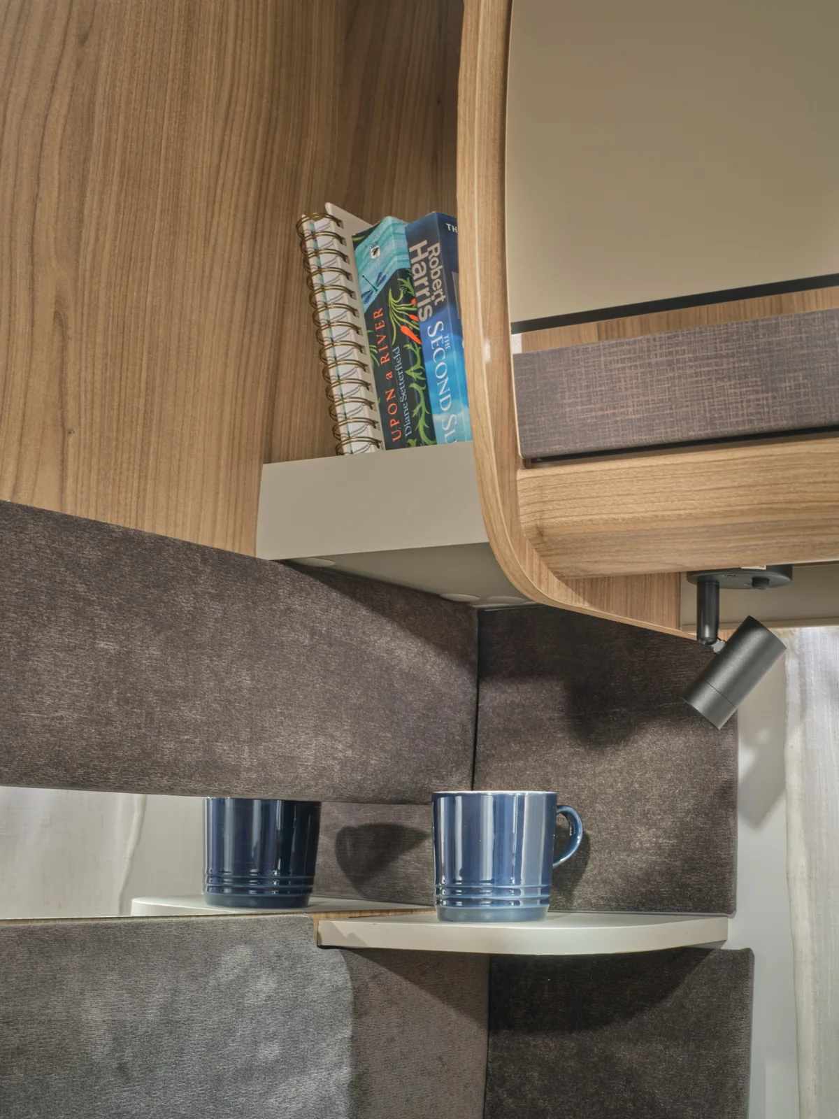 Full-width rear washroom in the 2027 Bailey Unicorn Deluxe Cadiz