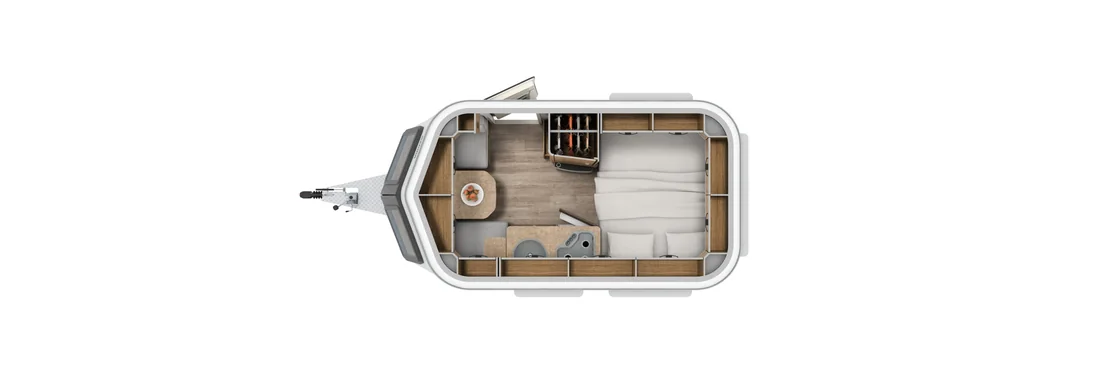 ERIBA Touring 310 floorplan and interior layout