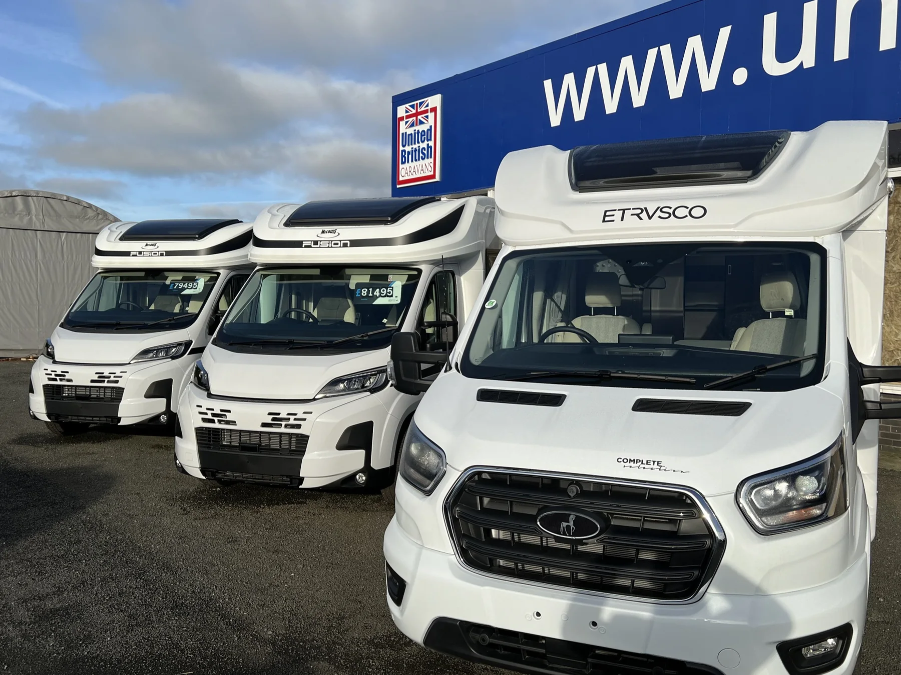United British Caravans motorhome and leisure vehicle dealership in Newcastle