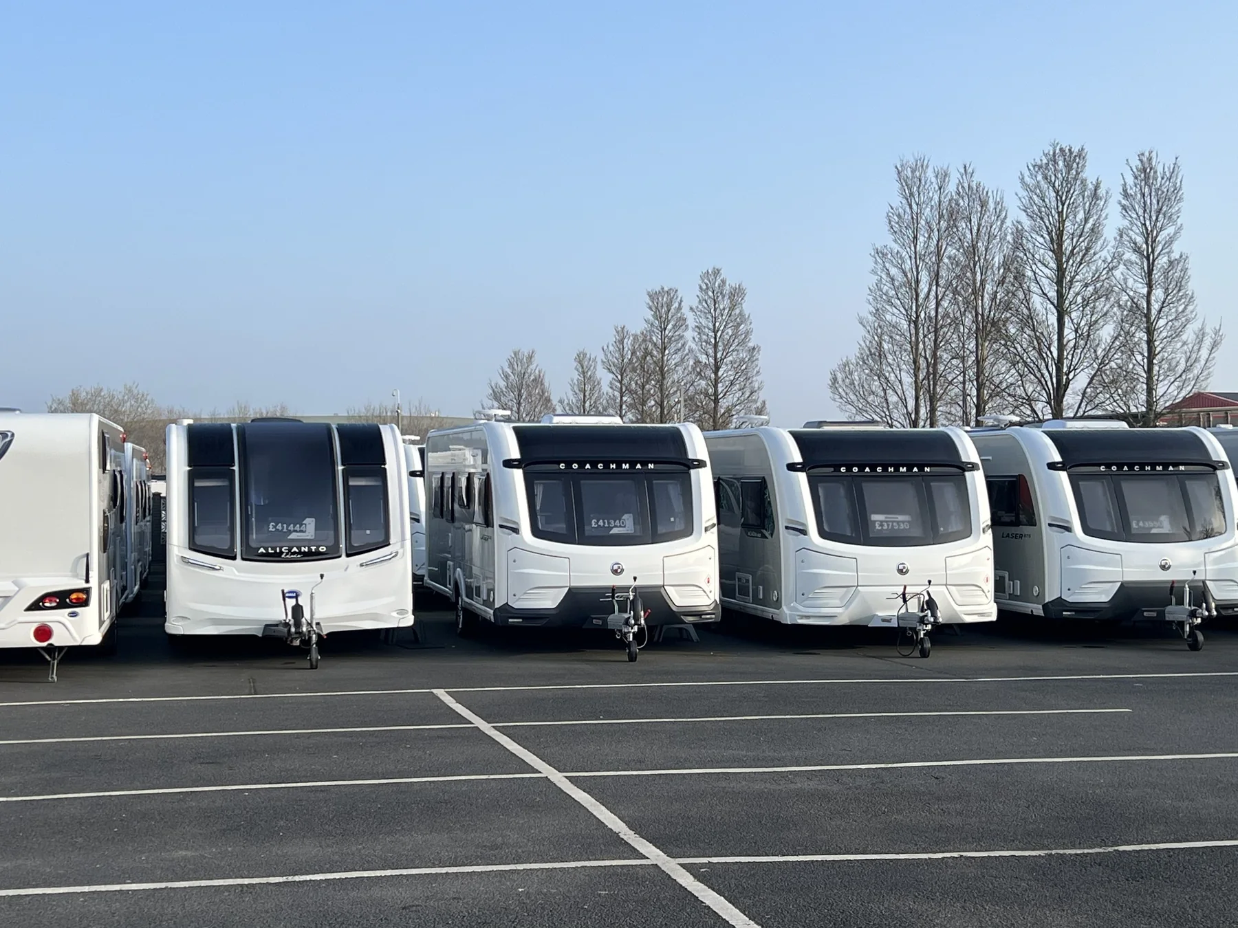 Caravans at United British Caravans in Newcastle