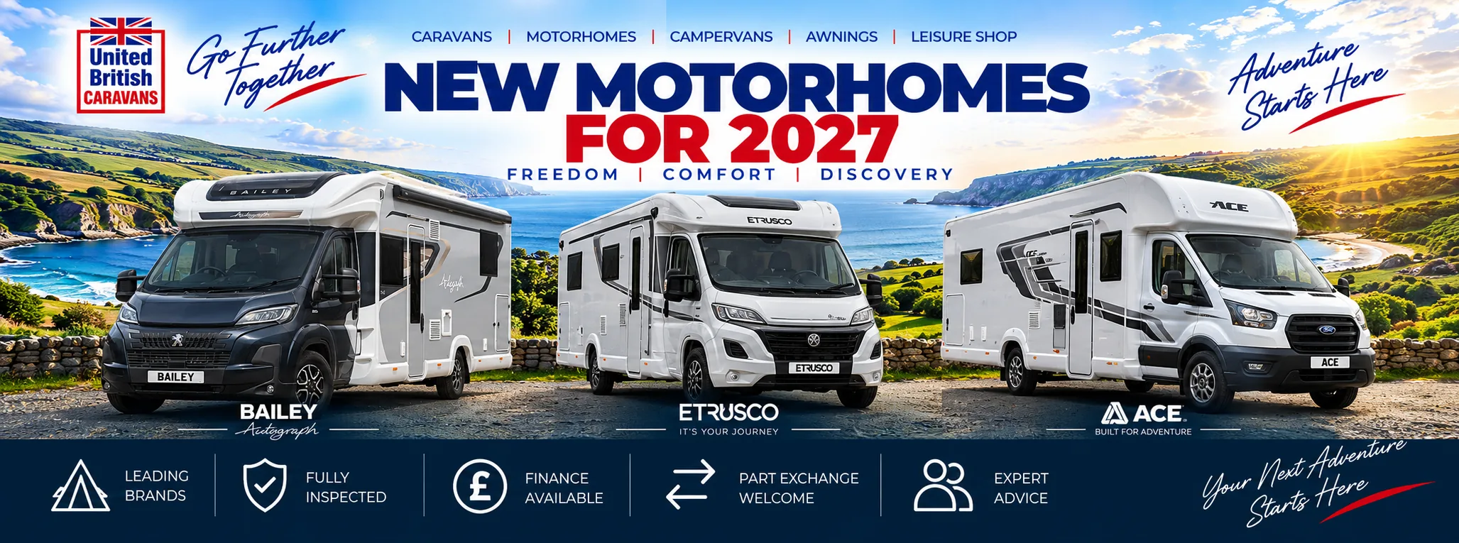 New Motorhomes for sale Newcastle upon Tyne