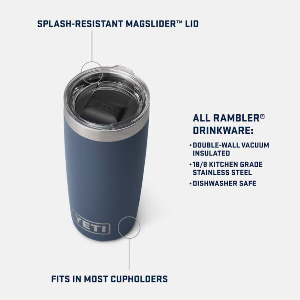 YETI Rambler Black Tumbler - 10 oz
